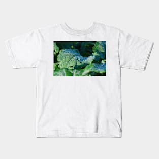 Dew on a Cabbage Leaf Kids T-Shirt